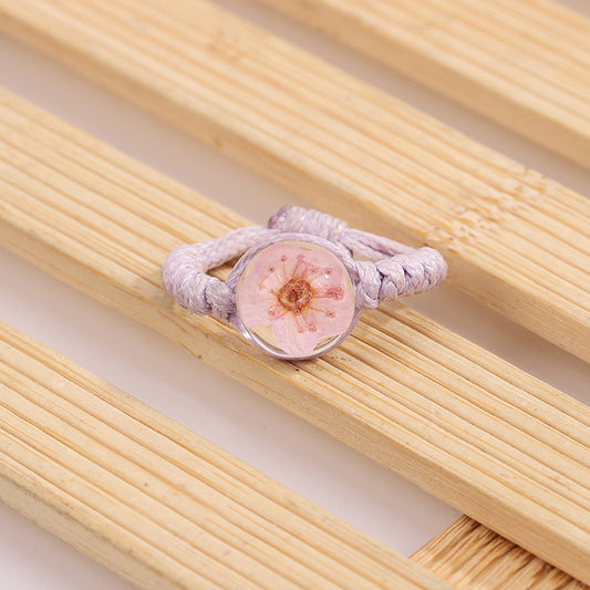Handmade Floral Resin Adjustable Rings, Flower resin jewelry, Nature-inspired rings, Beaded floral rings, Unique handmade jewelry, Gift for nature lovers, Eco-friendly fashion jewelry